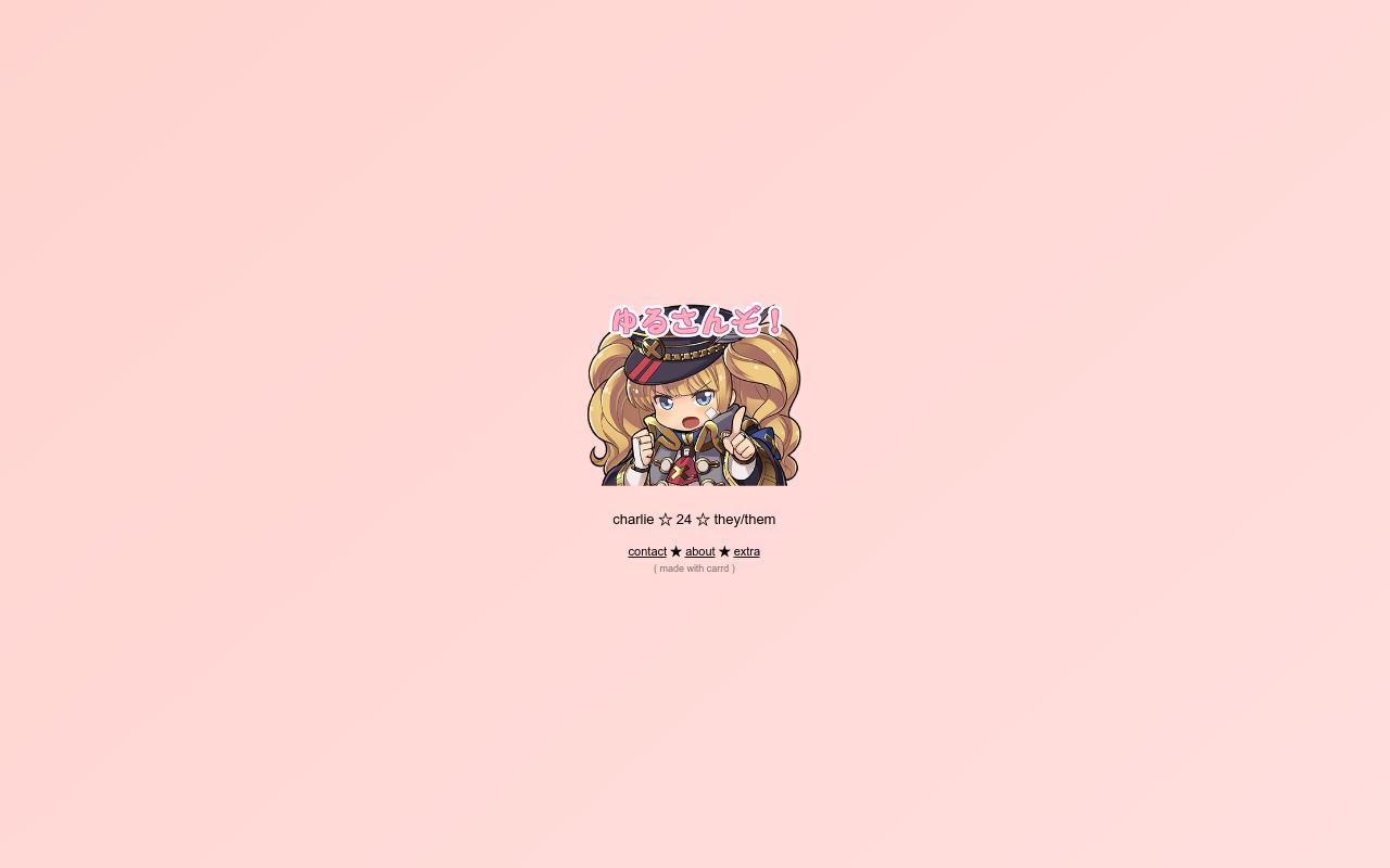 Carrd profile picture for @memorial